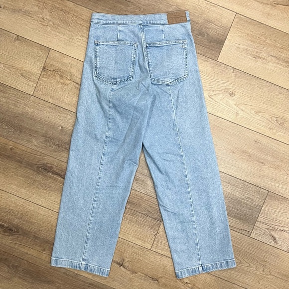 Madewell Emmett Wide Leg Crop Welt Pocket Edition Size 25 - Picture 4 of 10